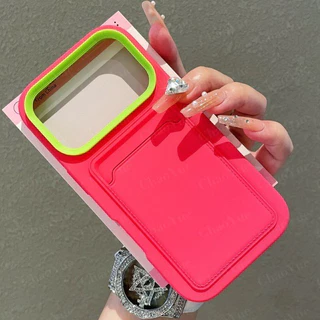หรูหราเคลือบซิลิโคนอ่อนนุ่มช่องเสียบการ์ดกระเป๋าสตางค์เคสโทรศัพท์เข้ากันได้สําหรับ ไอโฟน 17 16 15 14 13 12 11 มือโปร สูงสุด กันกระแทกผิวที่เป็นมิตรนุ่มกรณีปกหลังปลอก