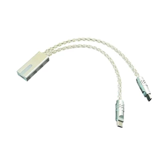 8K คริสตัลเดี่ยวทองแดง Typec-C คีย์บอร์ด, Dual USB-C แยก, ขั้วต่อ Aviator, ไฟ LED แม่เหล็ก (สีขาว/สีเขียว/ปิด)