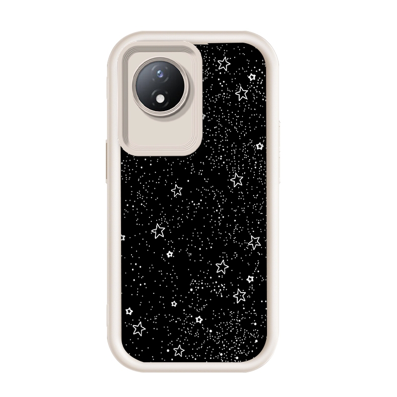 สําหรับ Vivo Y02/Vivo Y02t/Vivo Y02A/Vivo Y11,Dark Galaxy White Star Glitterฝาครอบโทรศัพท์นุ่ม