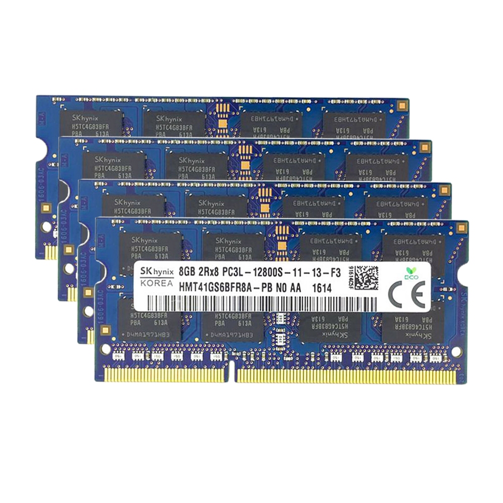 32GB 4x 8GB SODIMM หน่วยความจํา PC3L-12800S สําหรับ Dell Precision M6500 Quad DDR3L-1600MHz 1.35V