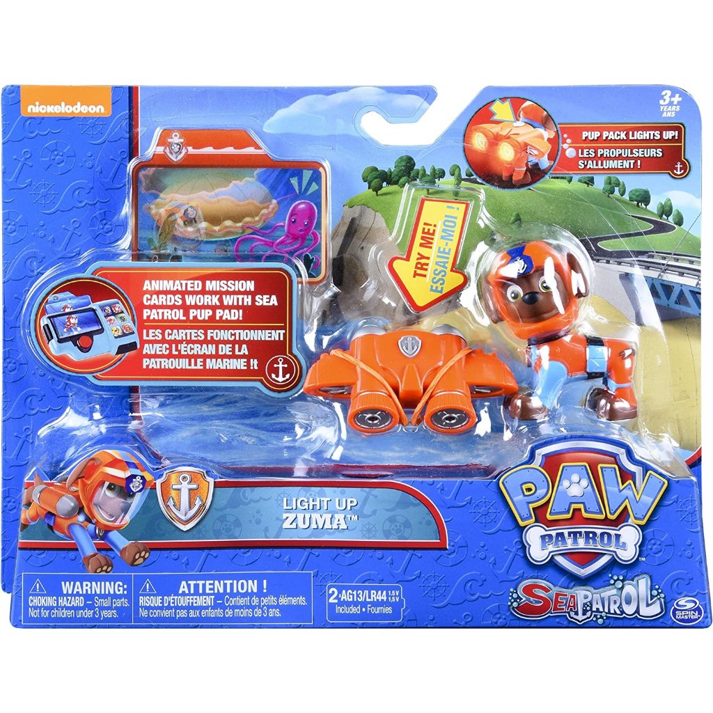 Paw Patrol Sea Patrol – Light Up Zuma พร้อม Pup Pack และการ์ดภารกิจ