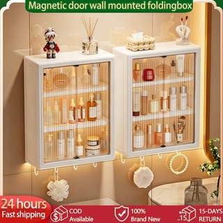 Multi Functional Wall Cabinet - Toilet Triangle Shelf & Cosmetics Countertop Storage Cabinet for Bathroom & Living Room Diagonal Storage Box