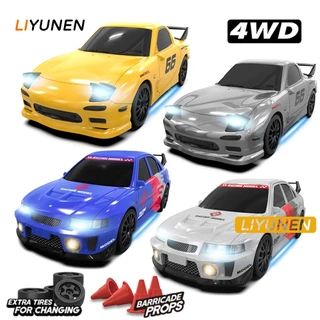 1/24 4WD RC Drift รถของเล่น GTR Porsche RX7 911 Proportional คันเร่งรีโมทคอนโทรล Racing Sport Car รุ่นของเล่นเด็ก