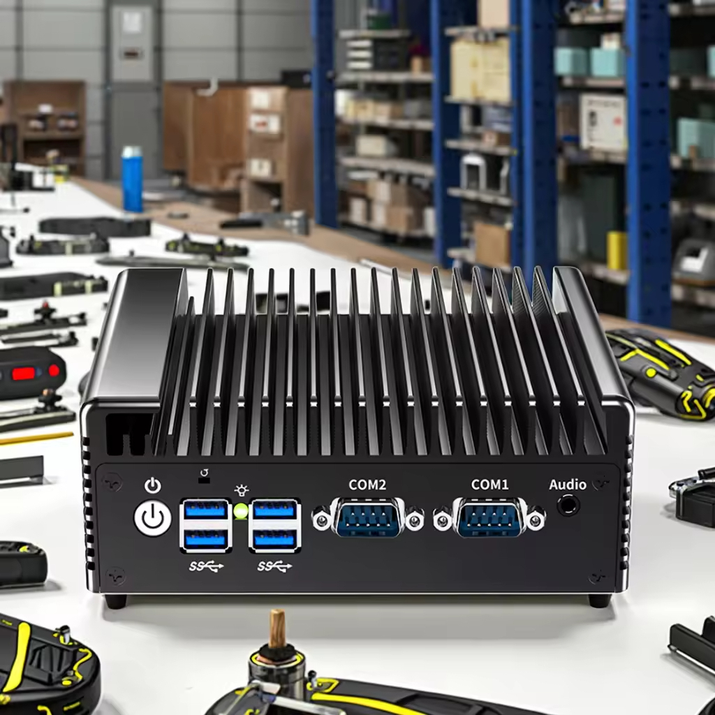 Fanless Industrial Mini PC Intel Core I3 8130U 4 Core 2 LAN DDR4 Fanless Mini Industrial PC Dual Dis
