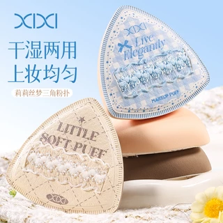 XIXI Triangle Makeup Puff Super Soft Wet Dry ใช้ Foundation ฟองน้ําพัฟแต่งหน้าไม่มี Fou ndation Absorption เครื่องมือแต่งหน้า NO.GJ-261