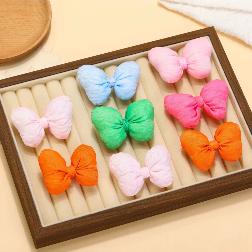 5 ชิ้นที่มีสีสันผ้าฝ้ายที่เต็มไปด้วยโบว์ Headwear แฮนด์เมด diy เครื่องประดับเครื่องแต่งกายอุปกรณ์เสริม thumbnail 4