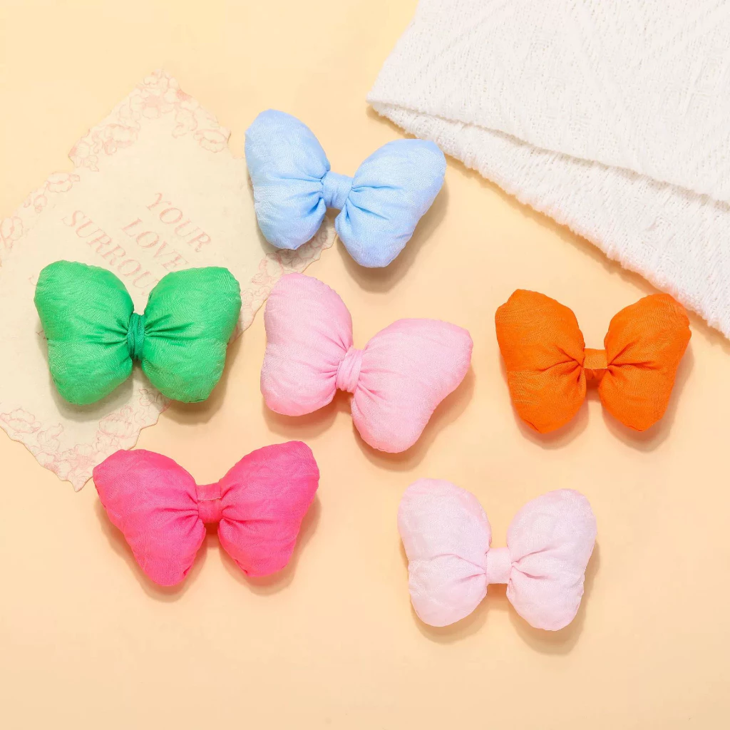 5 ชิ้นที่มีสีสันผ้าฝ้ายที่เต็มไปด้วยโบว์ Headwear แฮนด์เมด diy เครื่องประดับเครื่องแต่งกายอุปกรณ์เสริม thumbnail 5