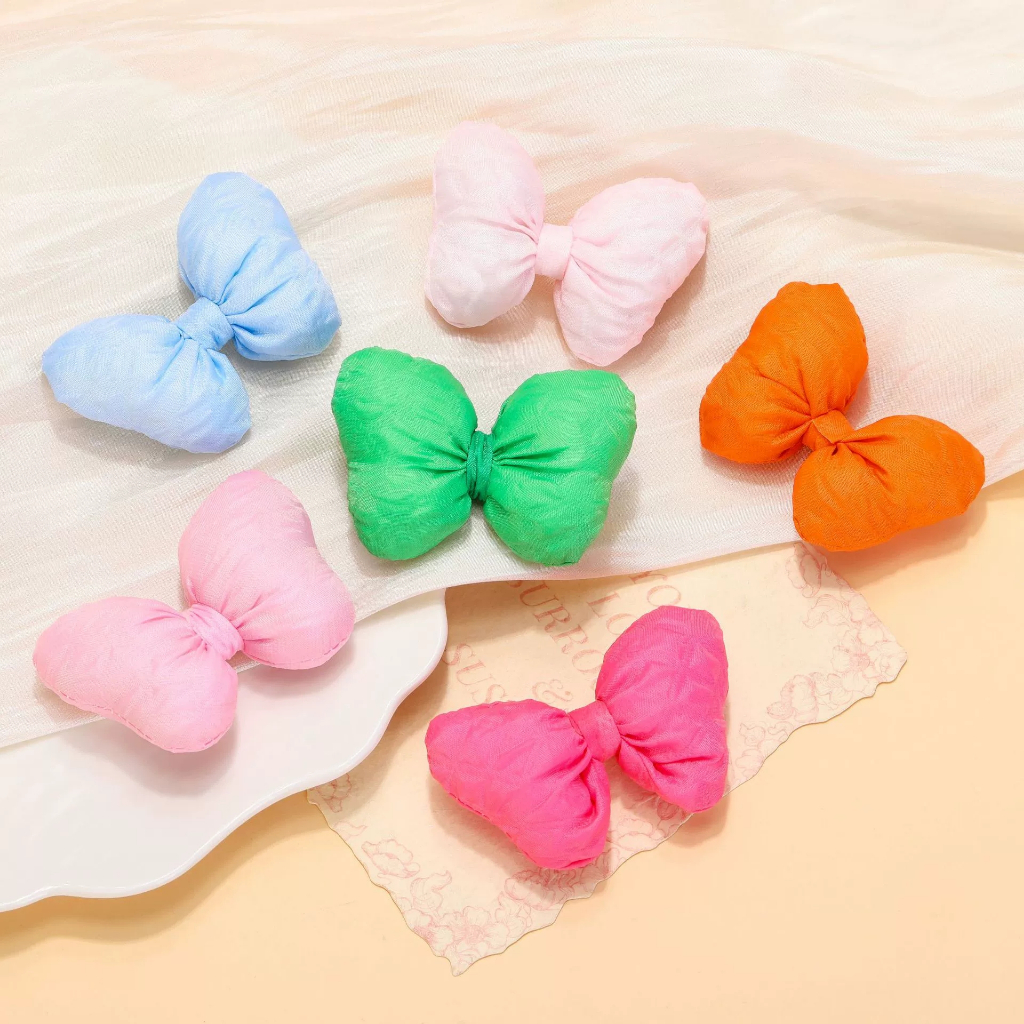 5 ชิ้นที่มีสีสันผ้าฝ้ายที่เต็มไปด้วยโบว์ Headwear แฮนด์เมด diy เครื่องประดับเครื่องแต่งกายอุปกรณ์เสริม