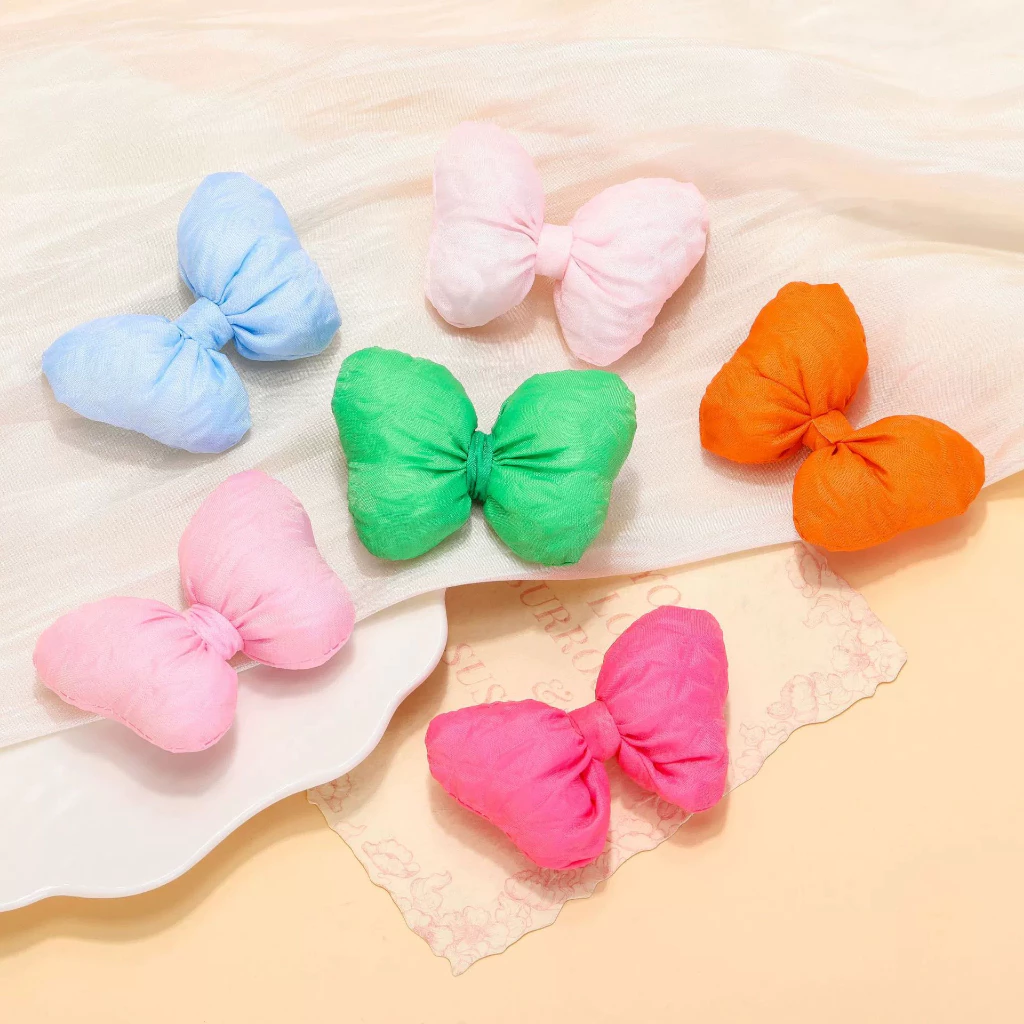 5 ชิ้นที่มีสีสันผ้าฝ้ายที่เต็มไปด้วยโบว์ Headwear แฮนด์เมด diy เครื่องประดับเครื่องแต่งกายอุปกรณ์เสริม