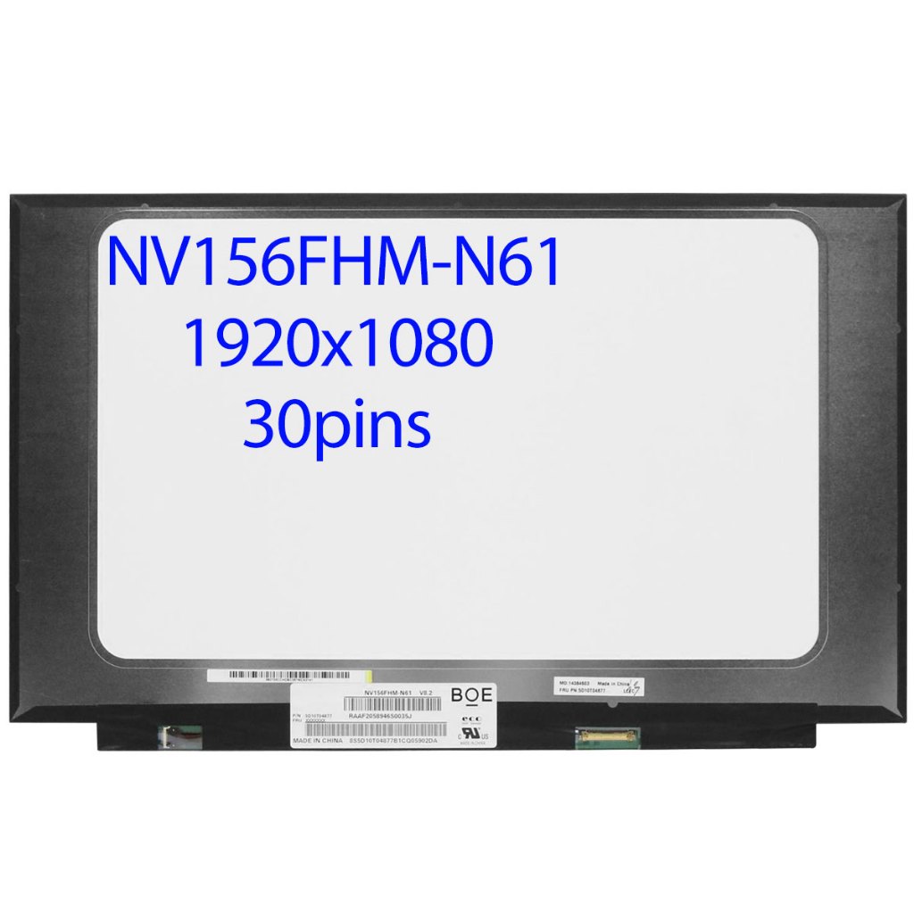 15.6 "นิ้วแล็ปท็อปหน้าจอ Lcd NV156FHM-N61 fit LP156WFF-SPF1 N156HCA-EN1 M156NWF7 R3 NV156FHM-N6A LP1