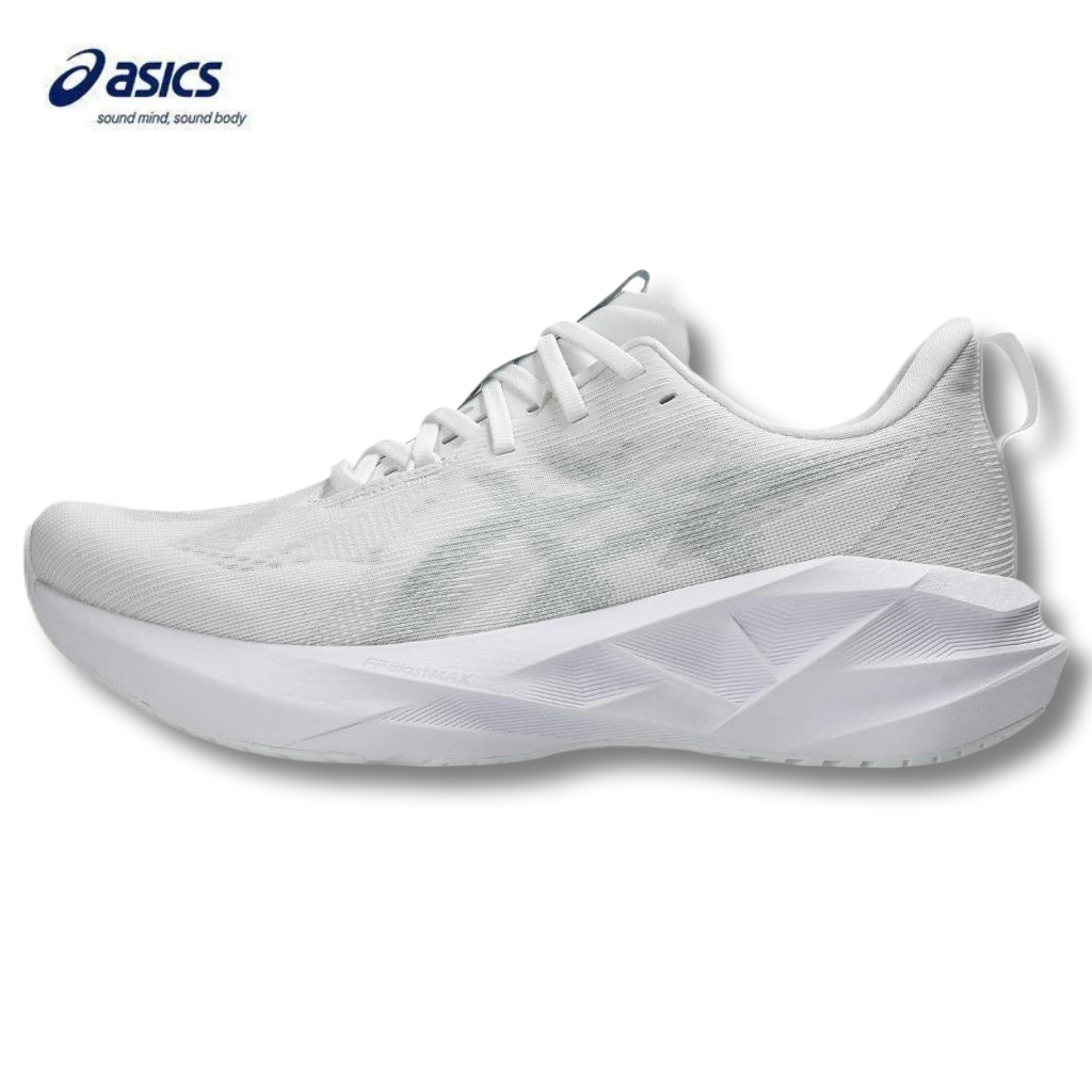 【50% off】ASICS : 1011B974.100 NOVABLAST 5 MEN RUNNING ผู้ชาย รองเท้าวิ่ง ของแท้ WHITE/PIEDMONT GREY.