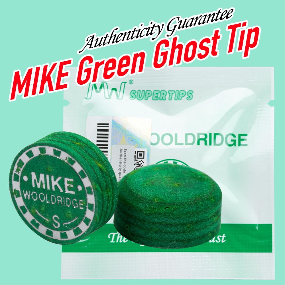 Mike Green Ghost Cue Tip สําหรับสนุ๊กเกอร์และคารอม ขนาด 10, 11, 12 และ 14