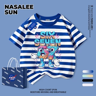 【จัดส่งจากกรุงเทพฯ】เสื้อผ้าฝ้ายสีดำสำหรับเด็ก ลายตัวเลข 67 และหุ่นยนต์การ์ตูนน่ารัก สนุกสนาน ใส่แล้วระบายอากาศดี เหมาะสำหรับหน้าร้อน เป็นเสื้อแขนสั้น เหมาะสำหรับเด็กอายุ 3-16 ปี ทั้งชายและหญิง