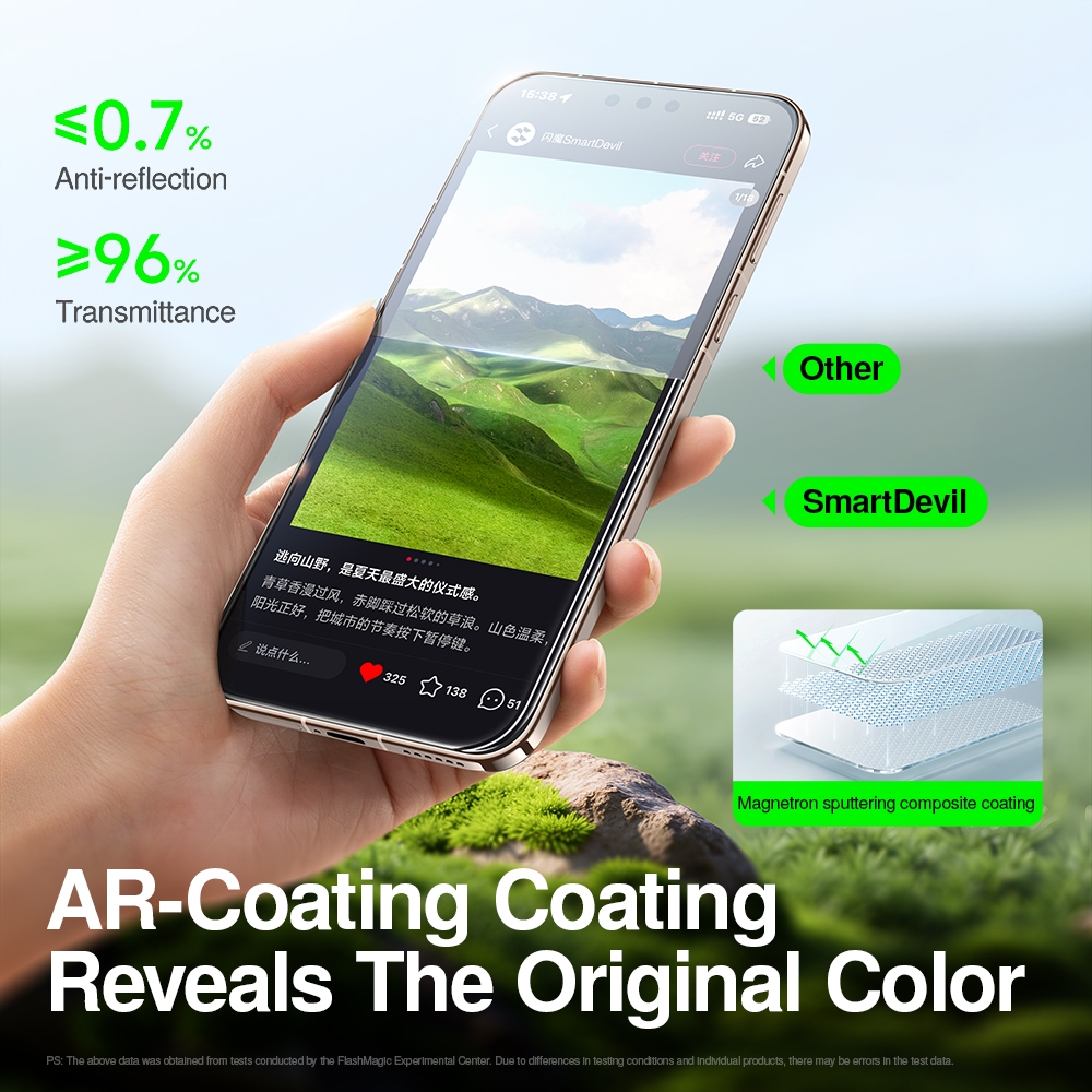 SmartDevil Dust-Free Chamber Quick ติดตั้ง AR Corning กระจกนิรภัยสําหรับ Huawei Mate 80 Pro Max/80Pro ความแข็งสูง Ultra-Shatterproof HD Anti-Reflector ราคา ถูกที่สุด ดีลบีเคเค แกลเลอรีภาพที่ 3