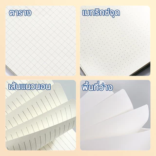 จดบันทึก A5 A6 สมุดโน๊ต 200 หน้า notebook สมุด A5 A6 สมุดโน๊ต พร้อมที่เสียบปากกา เส้นแนวนอน เส้นจุด ตาราง กริด กระดาษเปล่า ปกแข็ง ใช้หนัง pu จดโน๊ต เขียนไดอารี่ เหมาะสำหรับนักศึกษาและสำนักงาน