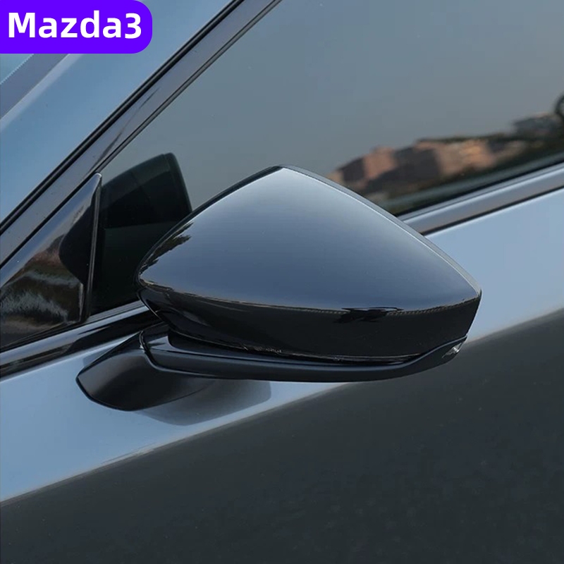 Mazda 3 2020-2026 มาสด้า 3 ฝาครอบกระจกมองหลังดัดแปลงกระจกมองหลังเคสป้องกันตกแต่ง