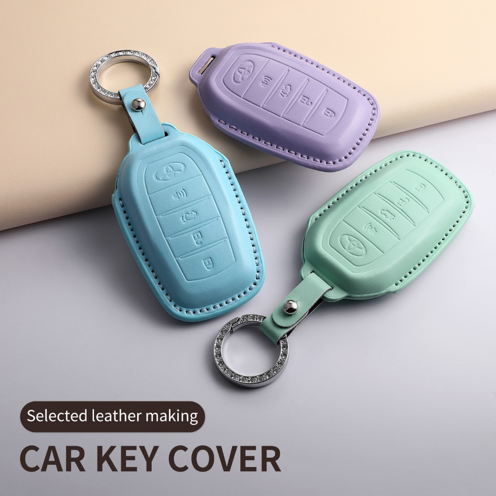 พร้อมส่ง Luxury เคสกุญแจรถ toyota หนัง ครอบเต็มตัว กันรอย กันกระแทก ไม่บดสัญญาณ สำหรับ for Toyota Hilux Rogue/Revo/Innova hilux 2025/Zenix hybrid Fortuner Harrier Camry Alphard Vellfire Corolla Altis Corolla Cross RAV4 อุปกรณ์เสริมรถยนต์ โตโยต้า