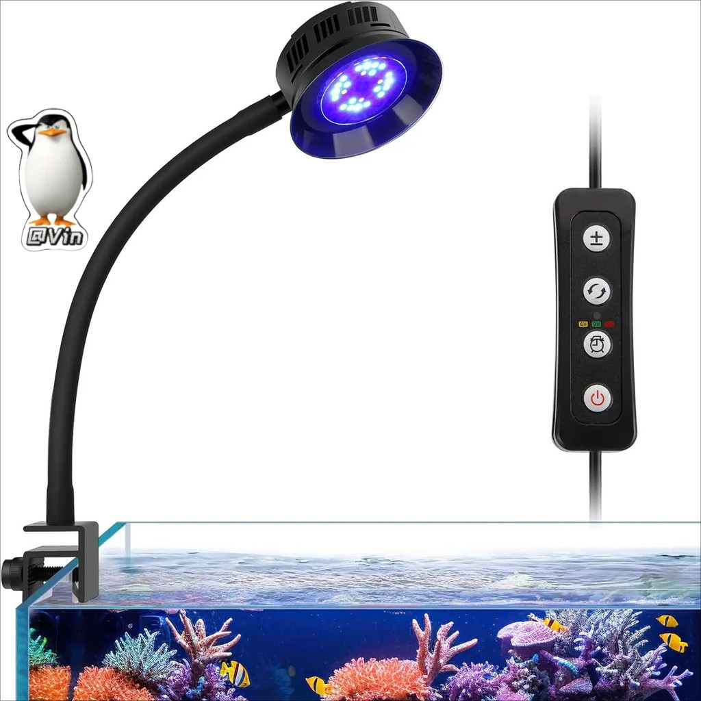 30W Aquarium LED Reef Light Dimmable Lighting Marine LED Fish Tank Light Can Timing Saltwater Light Aquarium LPS SPS Lig