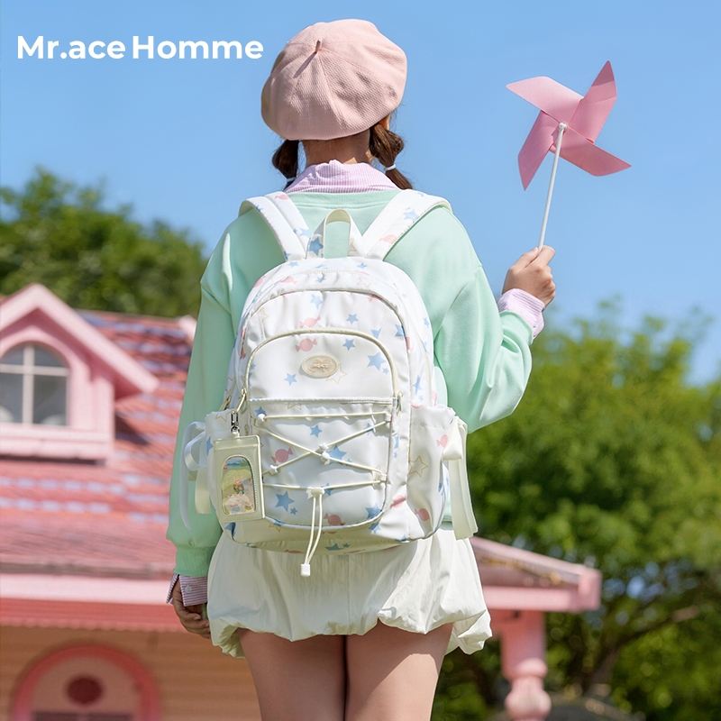 Mr.ace Homme حقيبة ظهر بنافذة شفافة للدمى والبطاقات — صورة 7