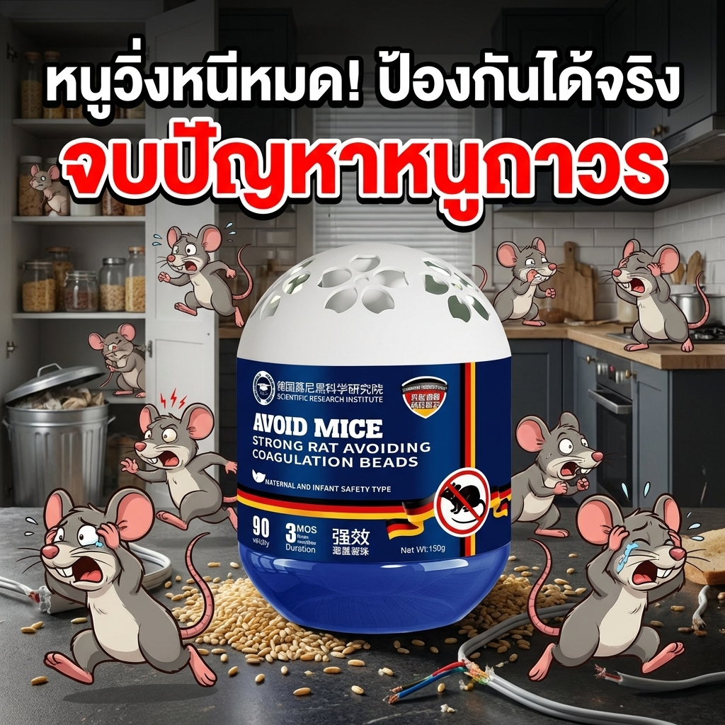 🐀ซื้อ 1 แถม 1🐀ไล่หนู ยาไล่หนู เจลไล่หนู ไล่หนูตลอด 24 ชั่วโมง ปลอดภัยต่อคนและสัตว์เลี้ยง กำจัดหนู