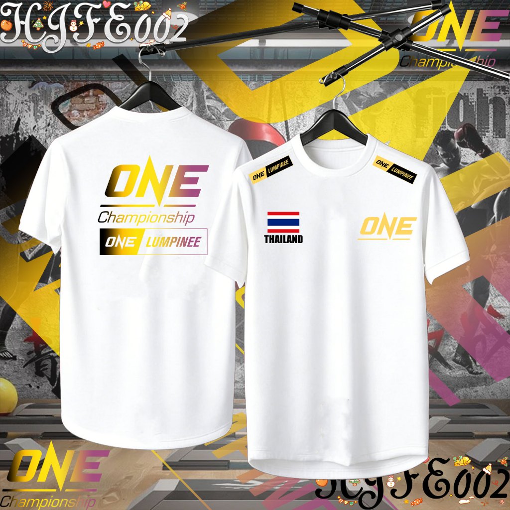โปโล Men's "ONE Fighting Championship" ONE SAMURAI 1 Thailand การแข่งขันชกมวย เสื้อดำ Unisex T-shirt