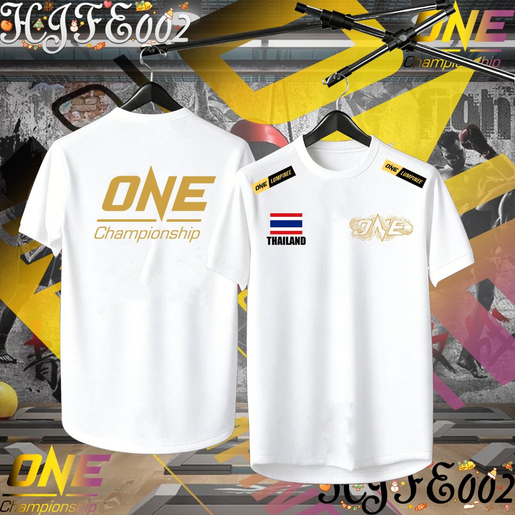 โปโล Men's "ONE Fighting Championship" ONE SAMURAI 1 Thailand การแข่งขันชกมวย เสื้อดำ Unisex T-shirt