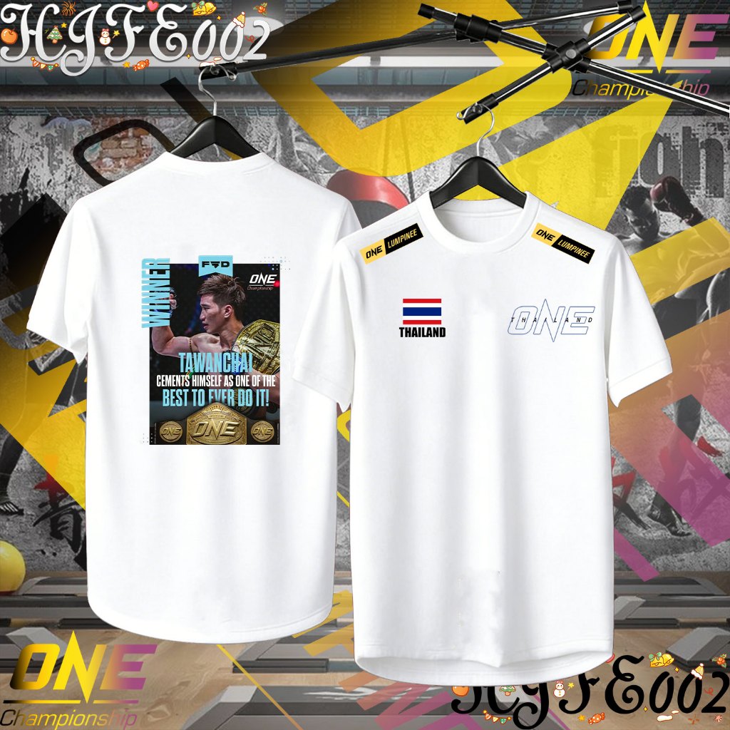 โปโล Men's "ONE Fighting Championship" ONE SAMURAI 1 Thailand การแข่งขันชกมวย เสื้อดำ Unisex T-shirt