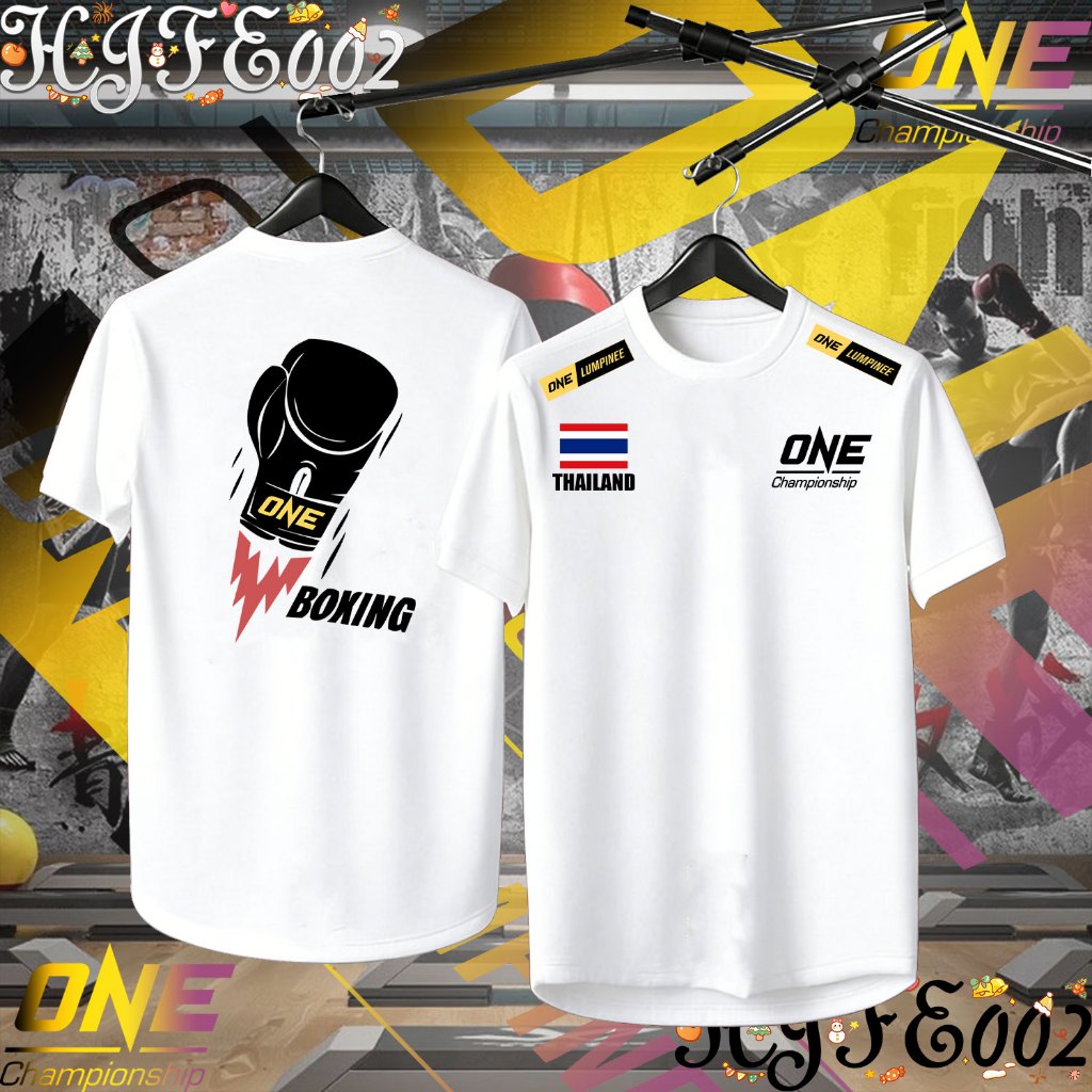 โปโล Men's "ONE Fighting Championship" ONE SAMURAI 1 Thailand การแข่งขันชกมวย เสื้อดำ Unisex T-shirt