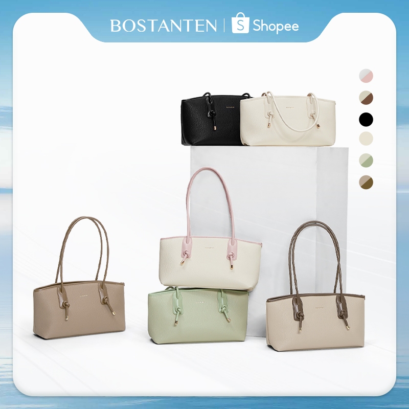 BOSTANTEN Adele Bag กระเป๋าสะพายไหล่สำหรับผู้หญิง เรียบง่ายและสง่างาม คลาสสิกและใจกว้าง