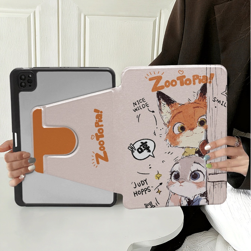 สําหรับ Lenovo Idea Tab 11 "XiaoXin Pad 2025 TB335FC TB335ZC TB336FU TB336ZU Tab K11 Gen2 แฟชั่นอะคริลิค 360° เคสขาตั้งหมุนได้ฝาครอบแท็บเล็ตพร้อมช่องเสียบปากกา