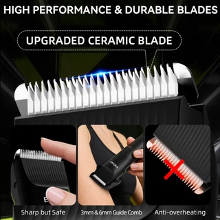 ENCHEN A6 Electric Hair Trimmer เครื่องตัดแต่งขนไฟฟ้า เครื่องโกนสำหรับผู้หญิง แบบ 2-in-1 อุปกรณ์กำจัดขนบริเวณร่างกายและใต้วงแขน สินค้ารับประกัน 1 ปี