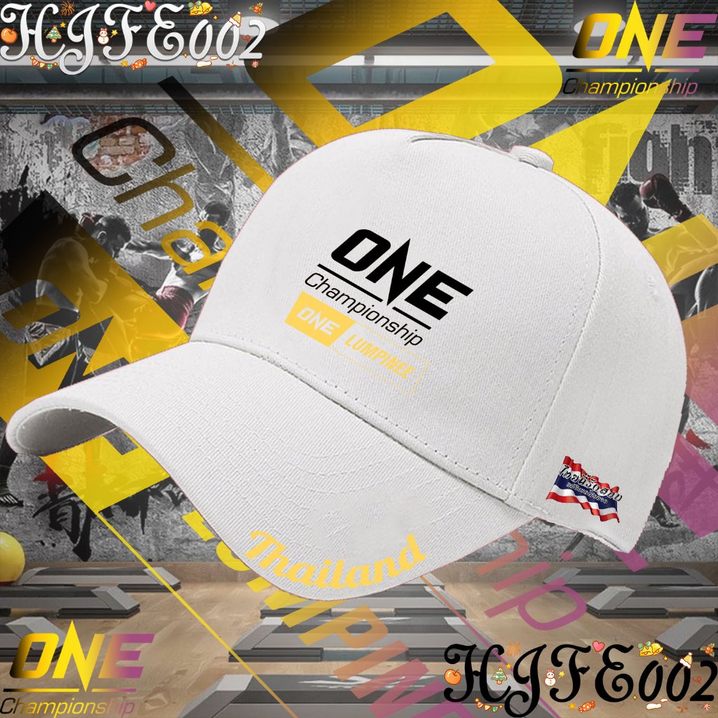 Thailand Men's "ONE Fighting Championship" ONE SAMURAI 1 พิมพ์ลายโลโก้ กันแดด กันลม หมวก Outdoor hat Unisex#011