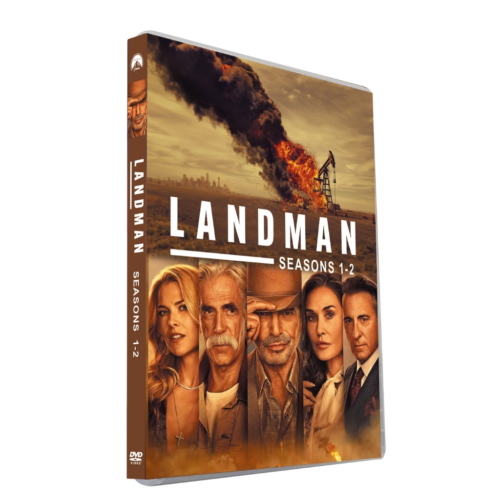 ต้นฉบับละครอเมริกัน Landman 1-2 Seasons DVD ภาพยนตร์ 6DVD HD ชุดคําบรรยายการออกเสียงภาษาอังกฤษ