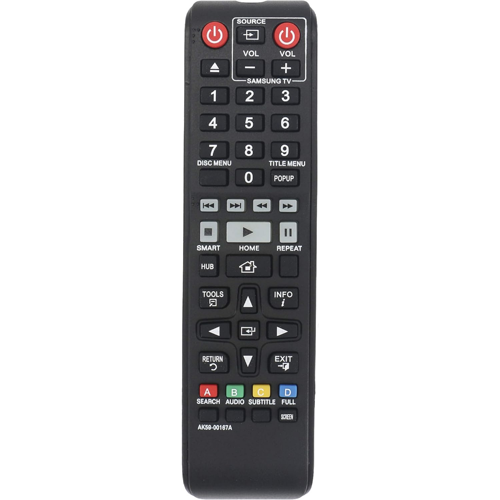 K59-0017A เปลี่ยนรีโมทคอนโทรลสําหรับ Samsung สมาร์ท 3D Blu-ray DVD Player UBD-K8500 BD-F6500 BD-F750