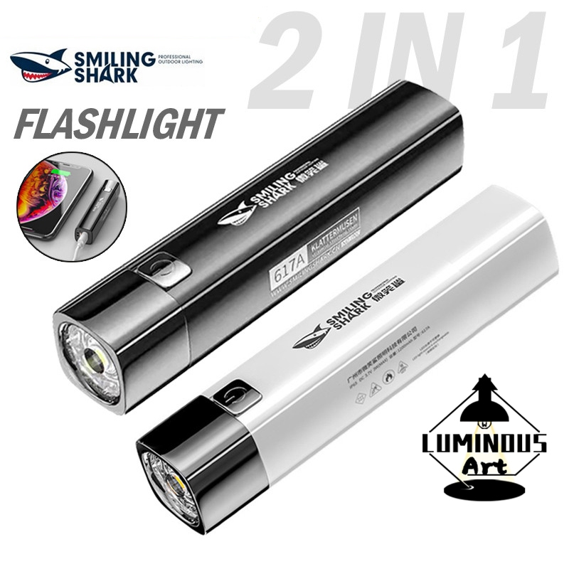 LA COD 2in1 ไฟฉายพกพา 1200mAh กําลังสูงและแสงพิเศษ ใช้อเนกประสงค์สำหรับกลางแจ้ง