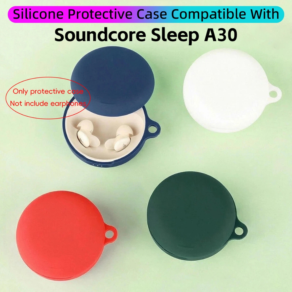เคสซิลิโคนพร้อมพวงกุญแจสําหรับ Soundcore Sleep A30 (เฉพาะฝาครอบป้องกัน)