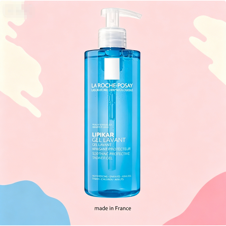 นําเข้า La Roche-Posay Lipikar เจลอาบน้ําสูตรอ่อนโยน Sensitive Skin Cleanser สําหรับครอบครัวทั้งครอบ