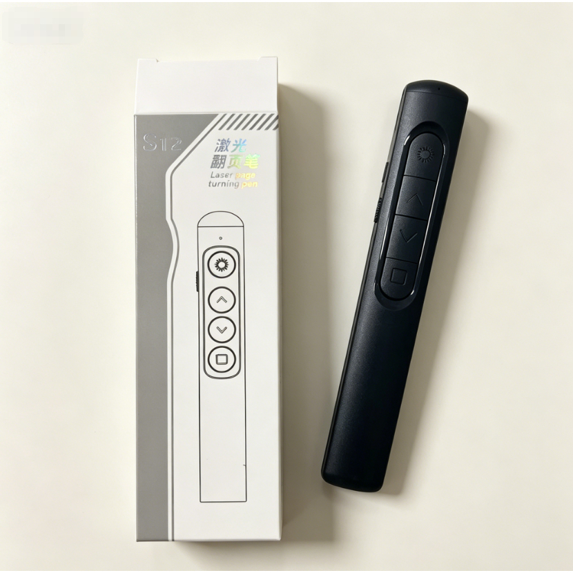 Wireless Presentation Clicker S12 ปากกาเลเซอร์ 2.4GHz สําหรับสํานักงานห้องเรียน