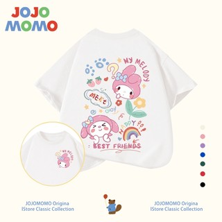 【ส่งในวันเดียวกัน】เสื้อยืดเด็กผู้หญิง ลายเมโลดี้ (My Melody) ระบายอากาศดี ใส่สบาย สำหรับเด็ก 1-13 ปี