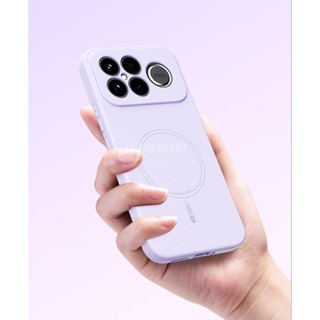 Xiaomi POCO F8 Ultra Pro F7 Ultra Pro 5G เคสแม่เหล็กซิลิโคนเหลวหรูหราในตัวฝาครอบป้องกัน Flocking