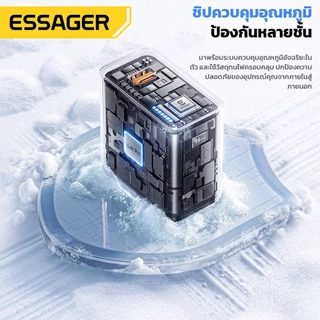 ESSAGER 65W GaN Charger PD3.0 QC4.0 PPS Multi Protocol Fast CHARGING เอาต์พุตอิสระป้องกันความปลอดภัยแบบพกพาพลังงานสูงชาร์จ