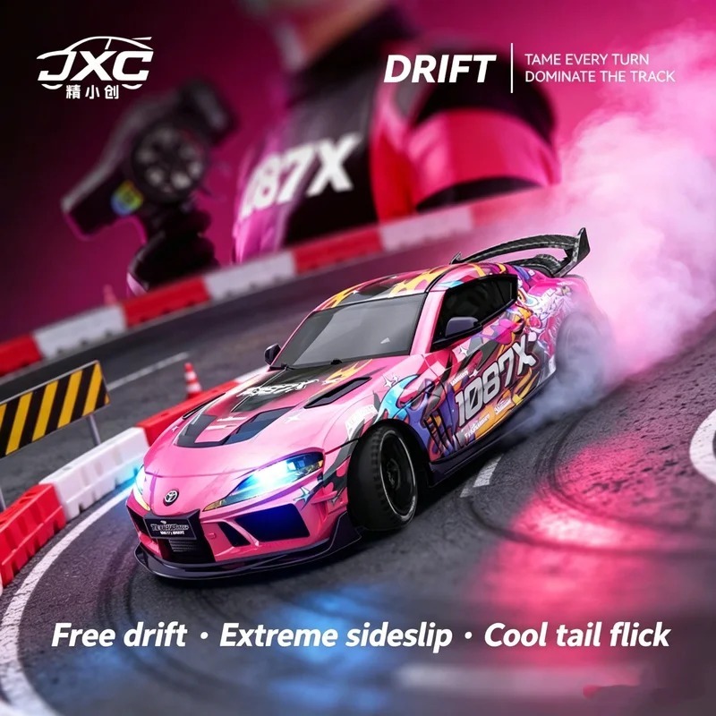 JXC SP4301 1:43 Supra RC รถ 4WD Drift Racing รถ 2.4G Full Proportional ควบคุม Gyroscope และ LED Ligh