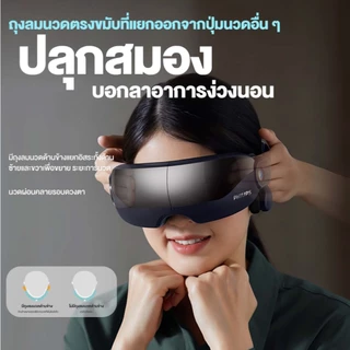 Philips เครื่องนวดตาอัจฉริยะ Smart Eye Massager ประคบร้อน 2ปี ของขวัญ PPM2702 รับประกัน 2 ปี