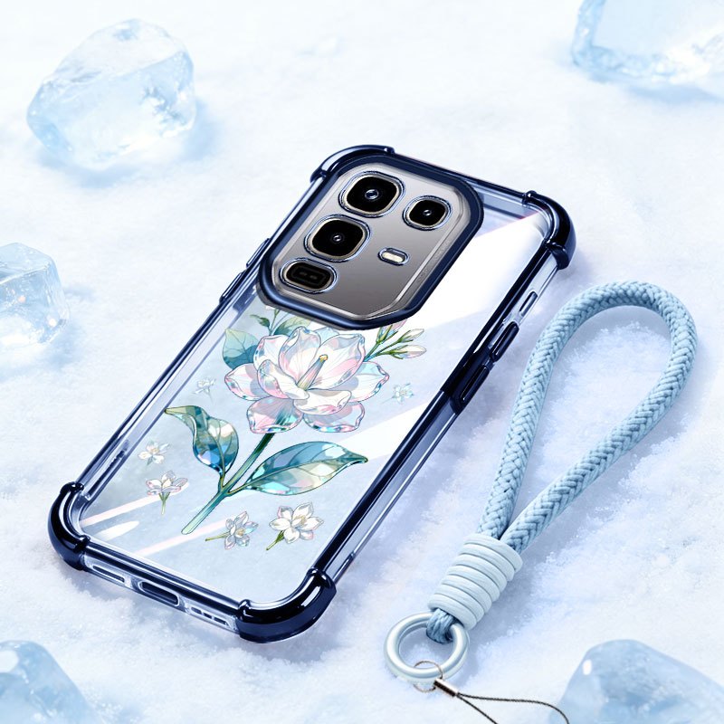 VRQR สําหรับ Infinix หมายเหตุ 50 Pro 4G หมายเหตุ 60 Pro 5G หมายเหตุขอบ X6855 X6878 Narcissus ดอกไม้โ