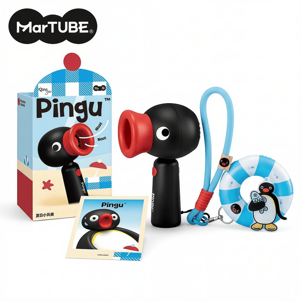 【RESTOCK】MarTUBE Pingu Portable Handheld Fan Travel Outdoor Use พัดลมมือถือ