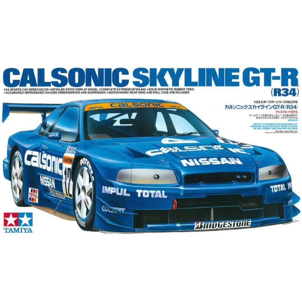 Tamiya 24219 Calsonic Skyline GT-R R34 1/24 Model Kit