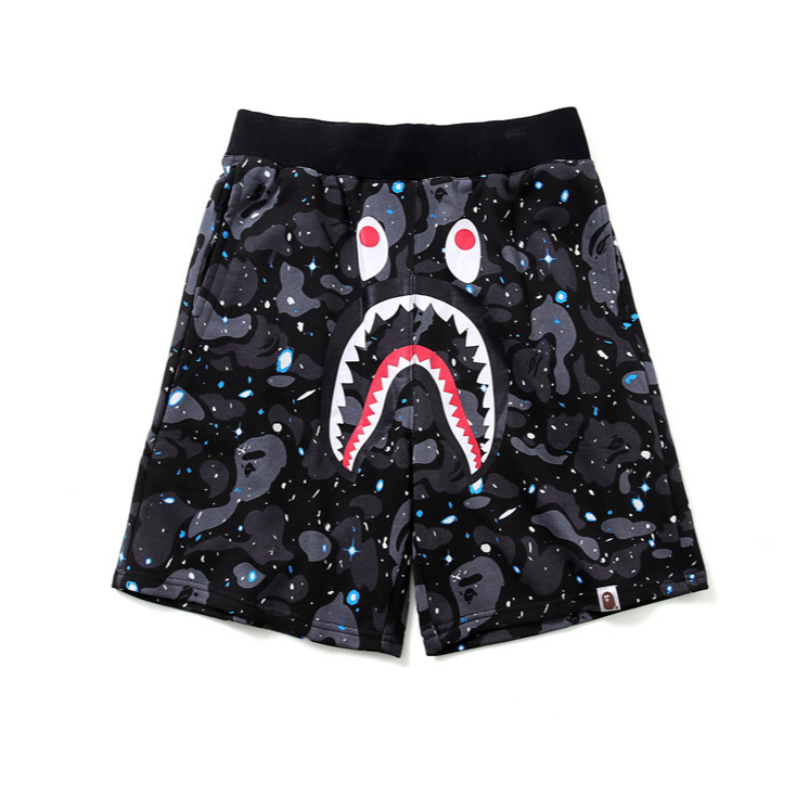 กางเกงขาสั้นแฟชั่น BAPE Shark Head Night Light