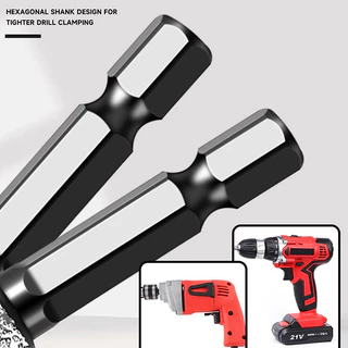 Hex Shank Dry Diamond Drill Bits Set, 6/8/10/12 มม.สําหรับพอร์ซเลน, เซรามิคและหินแกรนิต 4 ชิ้น