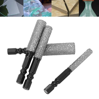Hex Shank Dry Diamond Drill Bits Set, 6/8/10/12 มม.สําหรับพอร์ซเลน, เซรามิคและหินแกรนิต 4 ชิ้น