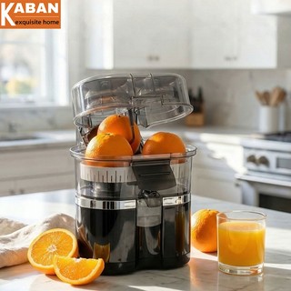 Espremedor Elétrico Com Cabeças De Pressão Duplas , De Laranja , Totalmente Automático , Extração E Separação De Suco